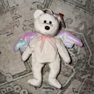 Beanie baby halo NWT  Angel Bear Small Pet Toy
